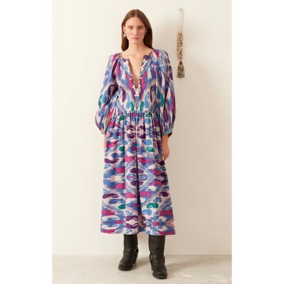 Alix of Bohemia Celeste Oasis Ikat Dress NWT Sz. XS - Picture 1 of 11